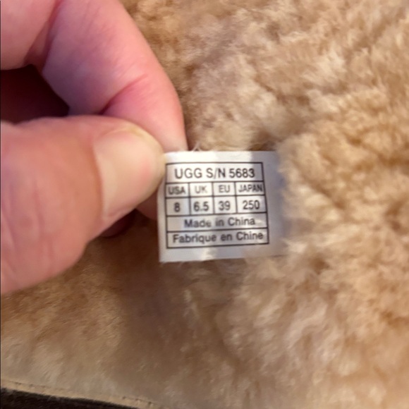 UGG Brown Shearling Lined Boots - Picture 5 of 10